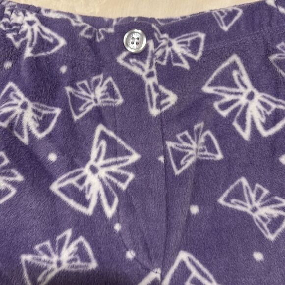 SimplyVera Vera Wang Pajama Set with White Bow Pattern - Picture 7 of 7